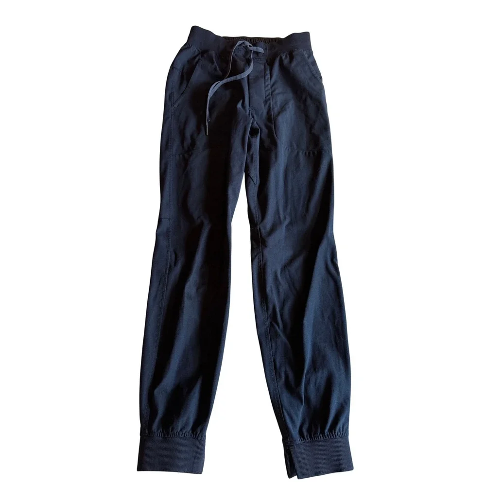 Lululemon Mens ABC Jogger Warpstreme Navy Blue Tapered Athletic Pants XS